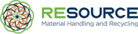 Resource material handling and recycling
