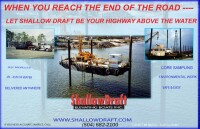 Shallow draft elevating boats