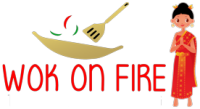 Wok on fire