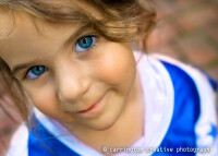 Blue-eyed girl photography
