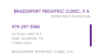 Brazosport pediatric clinic, pa