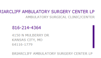 Briarcliff ambulatory surgery center, l.p.