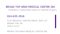 Broad top area medical center inc