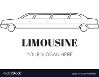 Black and white limousine