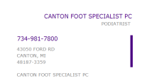 Canton foot specialists pc