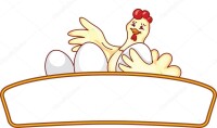 Cheerful chicken farm