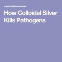 Colloidal silver health