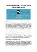 E-ventures worldwide, llc