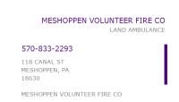 Meshoppen volunteer fire co