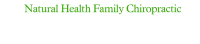 Natural health family chiropractic