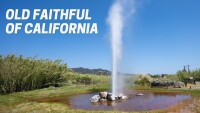 Old faithful geyser of ca