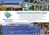 Premium solar patios
