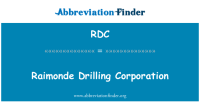 Raimonde drilling corporation