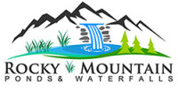 Rocky mountain ponds and waterfalls