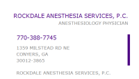 Rockdale anesthesia svc