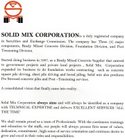 Solid mix corporation