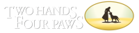 Two hands four paws