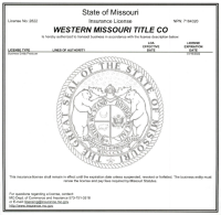 Western missouri title co inc
