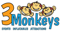 3 monkeys inflatables