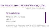 Alternative medical healthcare services, corp.