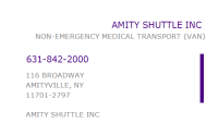 Amity shuttle inc