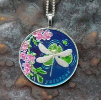 Animalcoin. hand painted coin jewelry by ann nolen