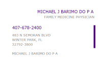 Michael j. barimo, d.o., p.a.