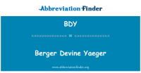 Berger devine yaeger