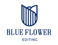 Blue flower editing