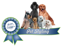 Blue ribbon pet styling