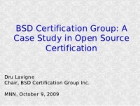 Bsd certification group