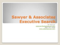 Sawyer executive search
