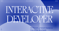 Freelance interactive developer