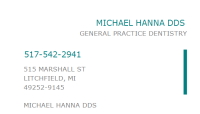 Michael a hanna dds