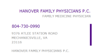 Hanover family physicians, p.c.