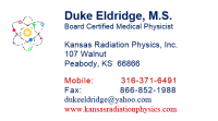Kansas radiation physics, inc.