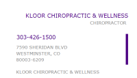 Kloor chiropractic & wellness