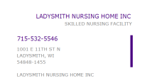 Ladysmith nursing home, inc.