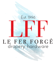 Le fer forge drapery hardware