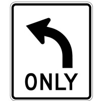 Left turn only