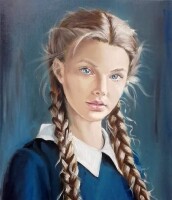 Custom oil painting portrait from photo