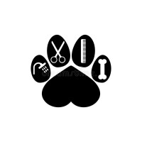 Paw prints dog grooming