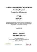 Infant and Perinatal Psychology Service, Tweddle Child and Family Health Service
