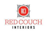 Red couch interiors