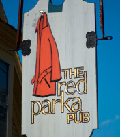 Red parka pub