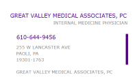 Great Valley Medical Associates, P.C.
