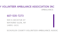 Schuyler county volunteer ambulance assn inc