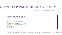 Santa maria valley physical therapy group, inc.