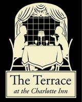 The terrace at the charlotte inn