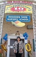 Wooden shoe nursery school